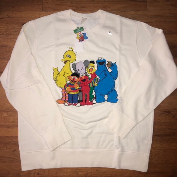 kaws x sesame street sweatshirt